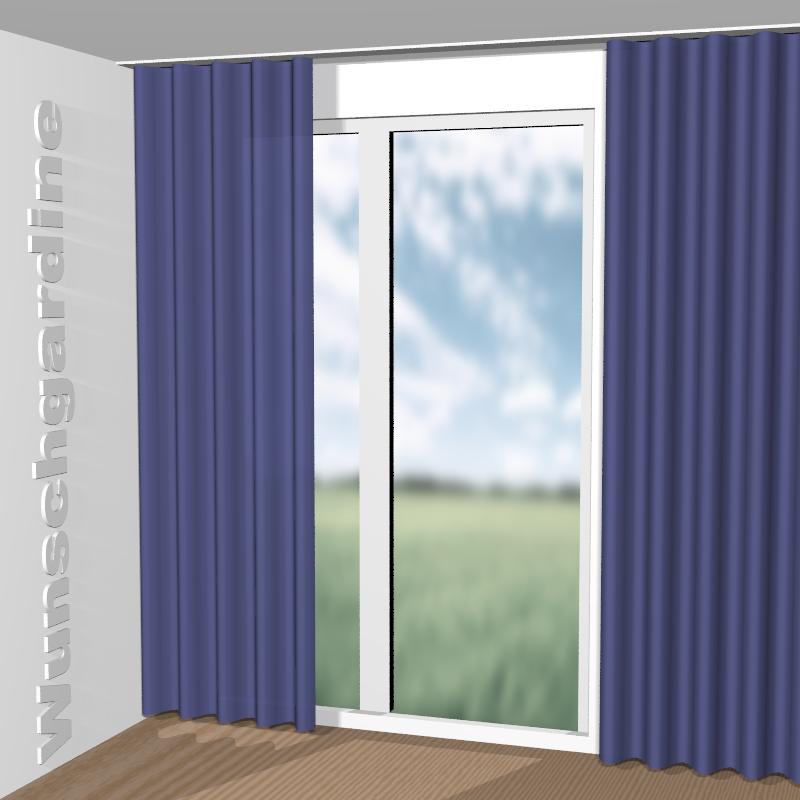 Wellenvorhang aus Crepe Fr JA6195-058