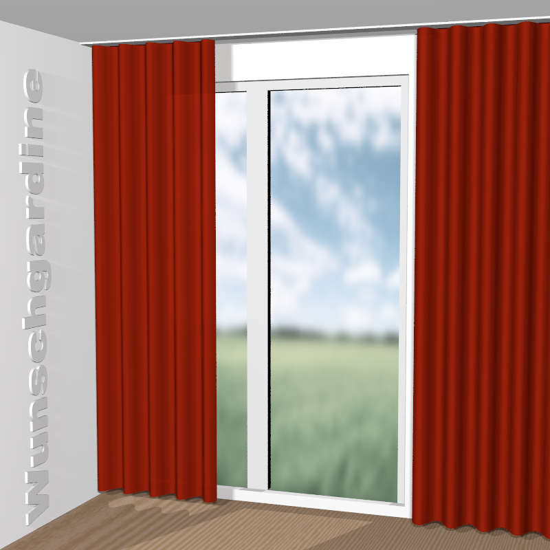 Wellenvorhang aus Crepe Fr JA6195-061