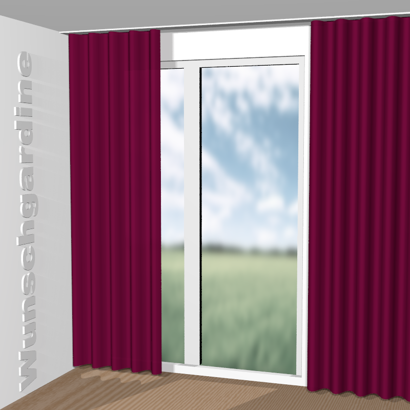 Wellenvorhang aus Crepe Fr JA6195-062