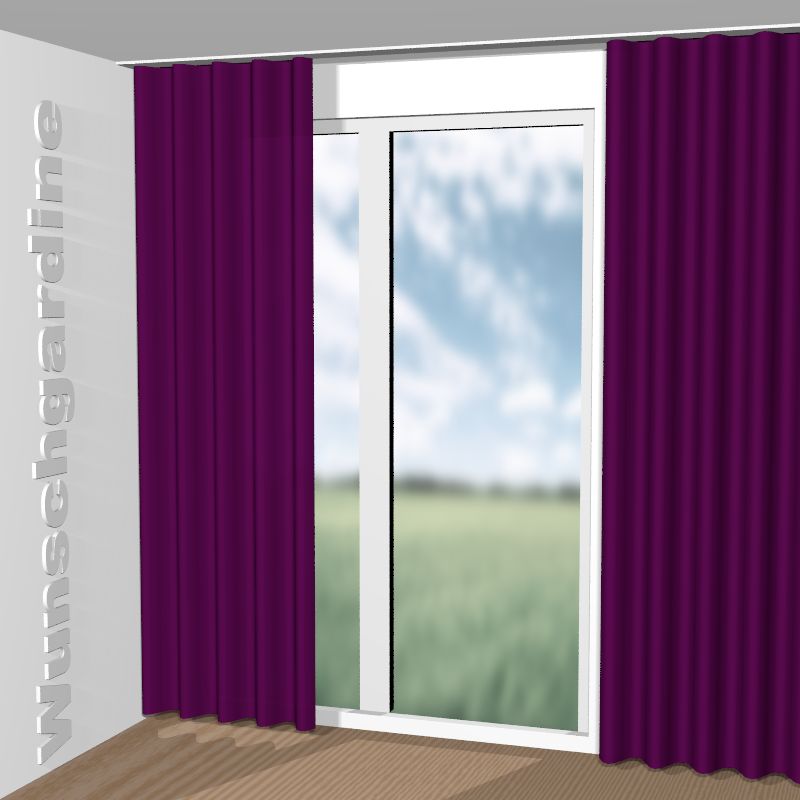 Wellenvorhang aus Crepe Fr JA6195-063