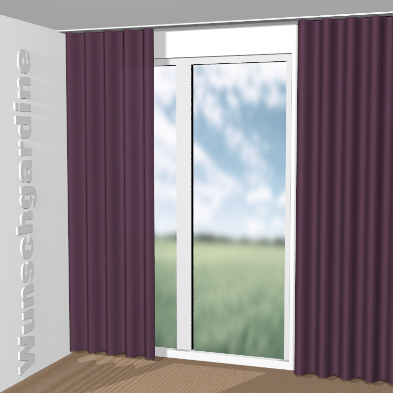 Wellenvorhang aus Crepe Fr JA6195-080