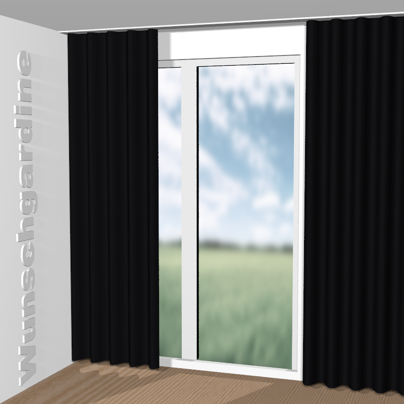 Wellenvorhang aus Crepe Fr JA6195-099