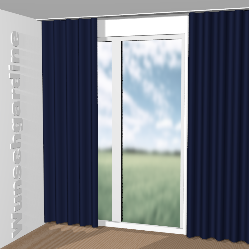 Wellenvorhang aus Crepe Fr JA6195-150