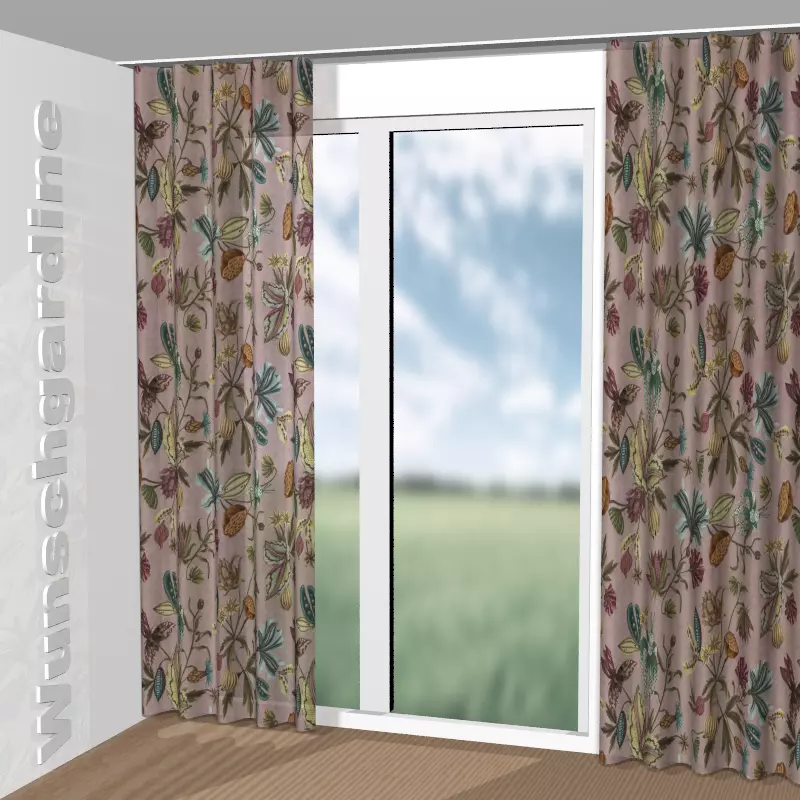 Wellenvorhang aus Curious Garden CH3078/030