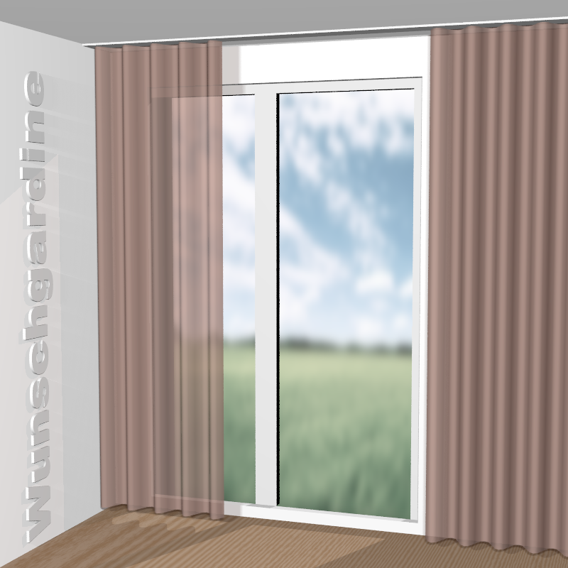 Wellenvorhang aus Curtis RE 11017-493