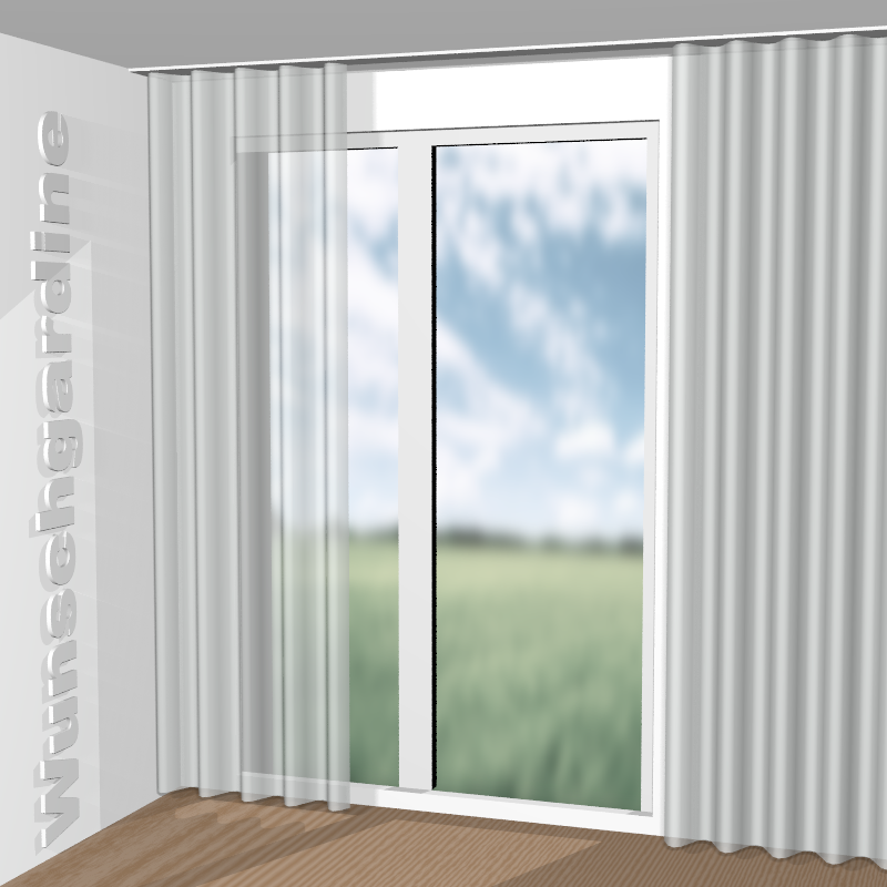 Wellenvorhang aus Curtis RE 11017-981