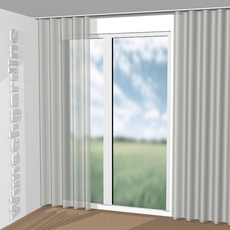 Wellenvorhang aus Curtis RE 11017-992