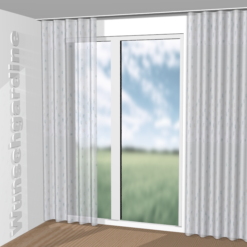 Wellenvorhang aus Dancing Daisy GS4088-080