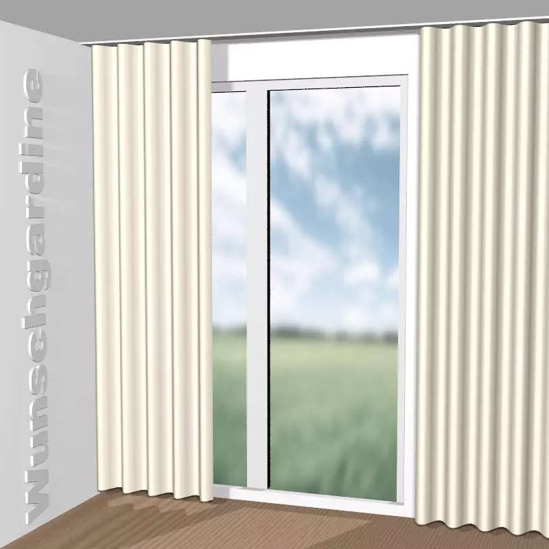 Wellenvorhang aus Dark Fr 300 8-8039-075