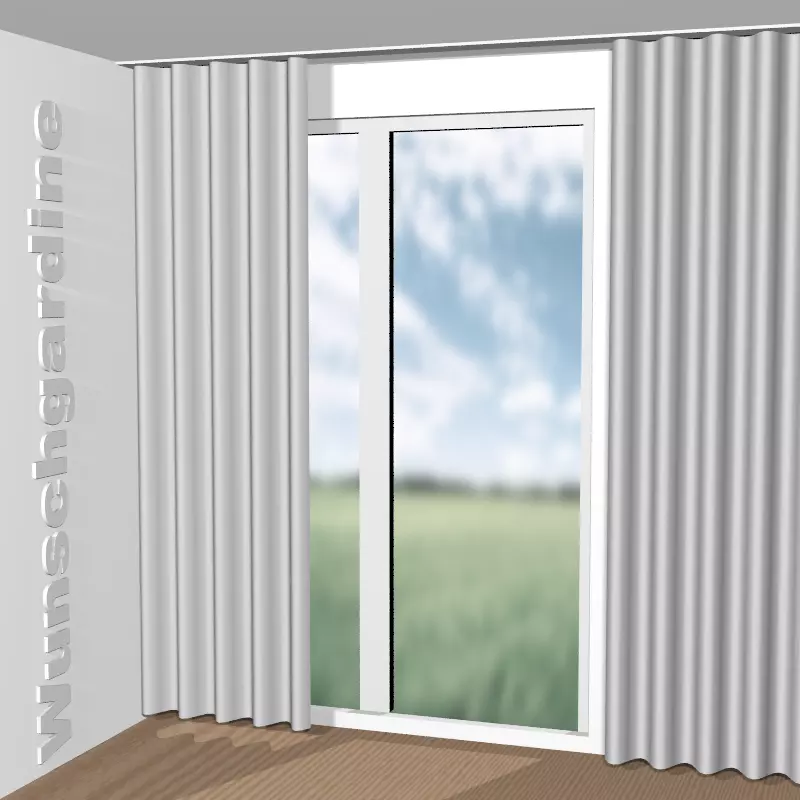 Wellenvorhang aus Dark Fr 300 8-8039-095