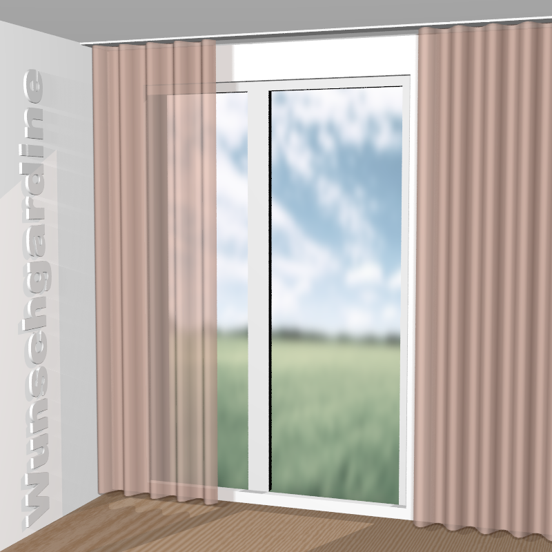 Wellenvorhang aus Debbie 11018-493