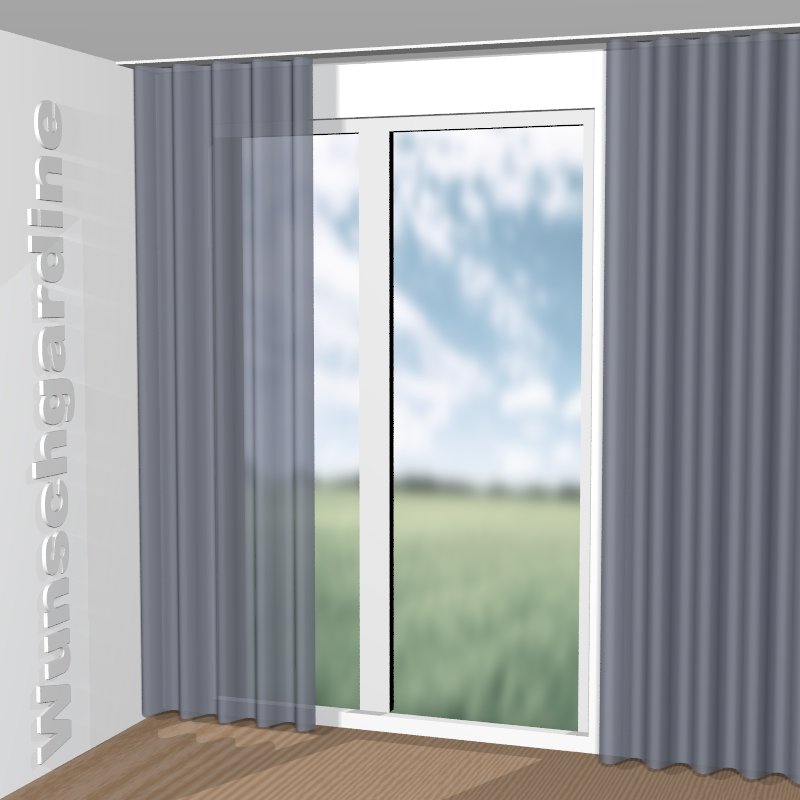 Wellenvorhang aus Debbie 11018-595