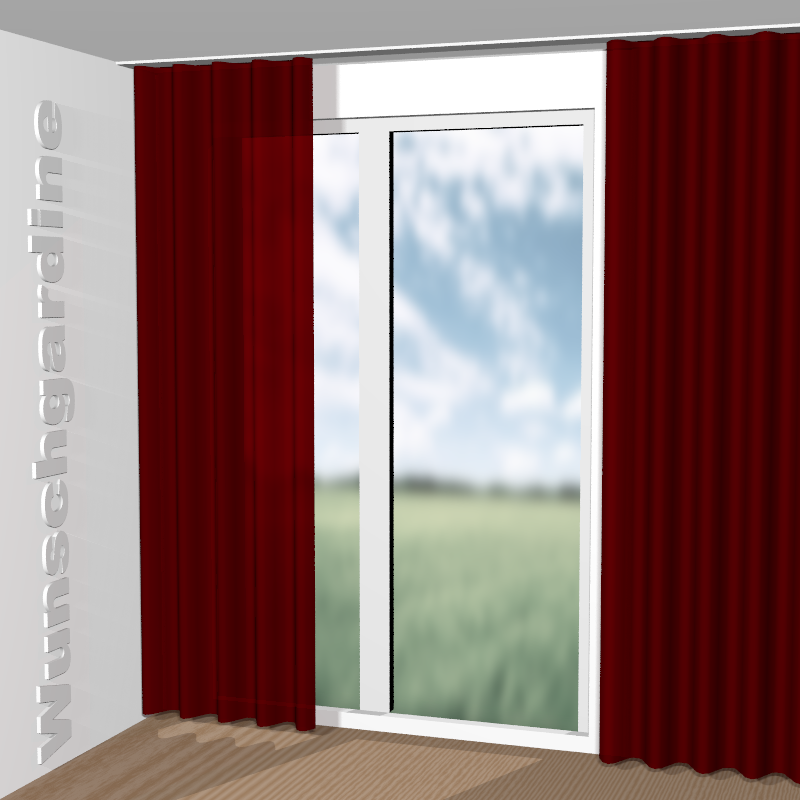 Wellenvorhang aus Easy Velvet JA3021-010