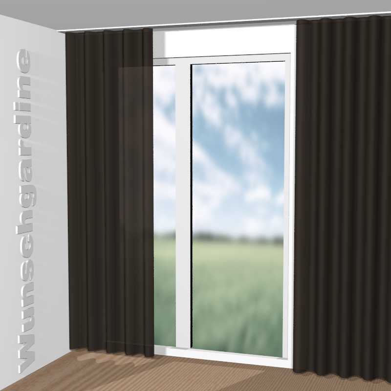 Wellenvorhang aus Easy Velvet JA3021-020