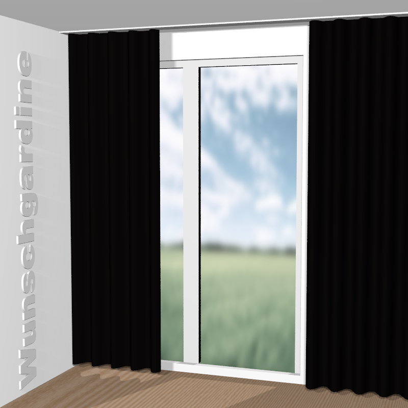 Wellenvorhang aus Easy Velvet JA3021-025