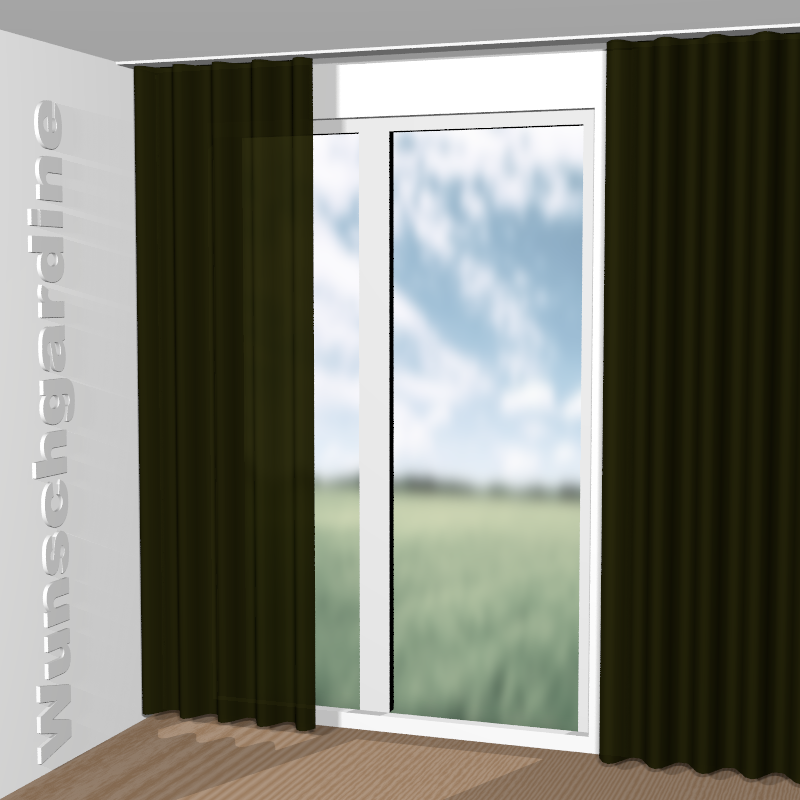 Wellenvorhang aus Easy Velvet JA3021-033