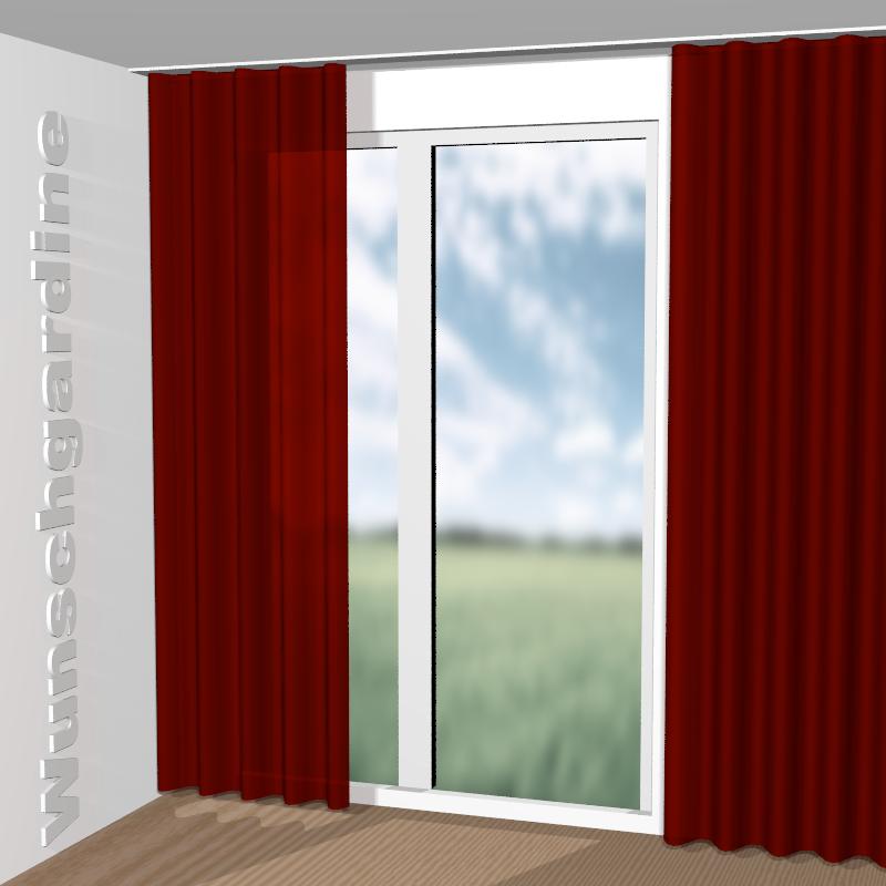 Wellenvorhang aus Easy Velvet JA3021-062