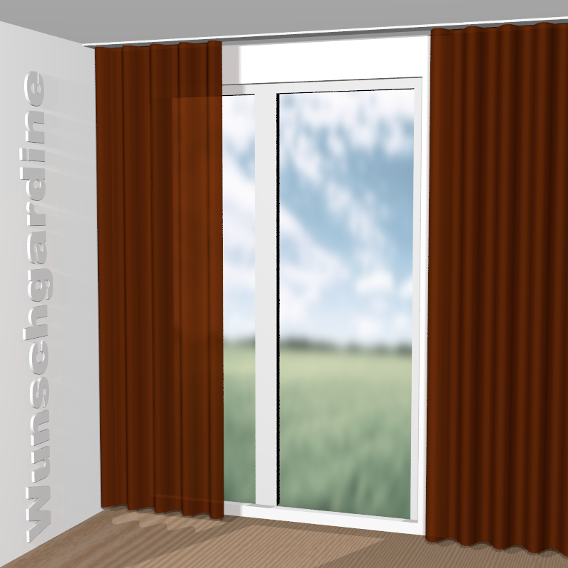 Wellenvorhang aus Easy Velvet JA3021-064