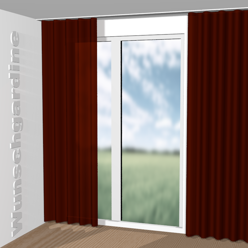 Wellenvorhang aus Easy Velvet JA3021-065