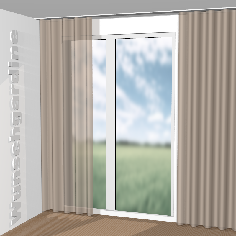 Wellenvorhang aus Easy Velvet JA3021-071