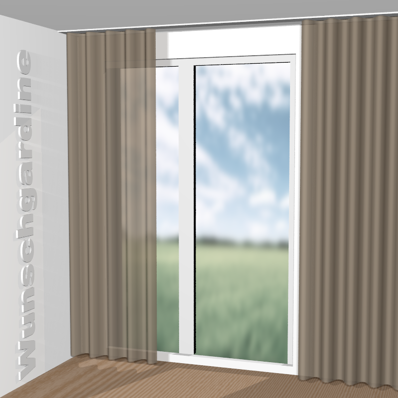 Wellenvorhang aus Easy Velvet JA3021-073