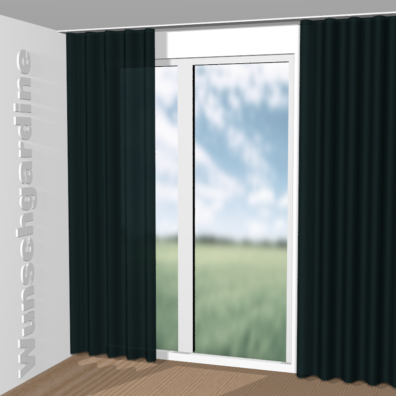 Wellenvorhang aus Easy Velvet JA3021-082