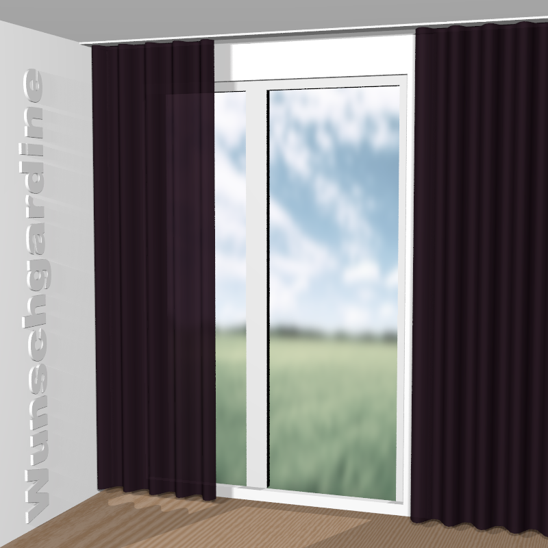 Wellenvorhang aus Easy Velvet JA3021-083