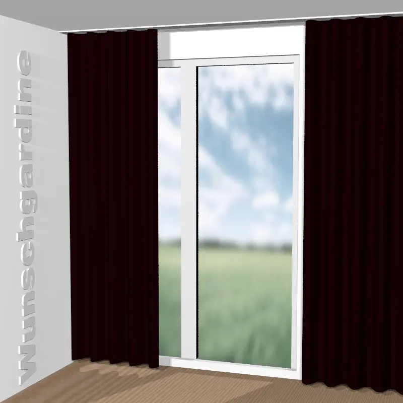 Wellenvorhang aus Easy Velvet JA3021-084