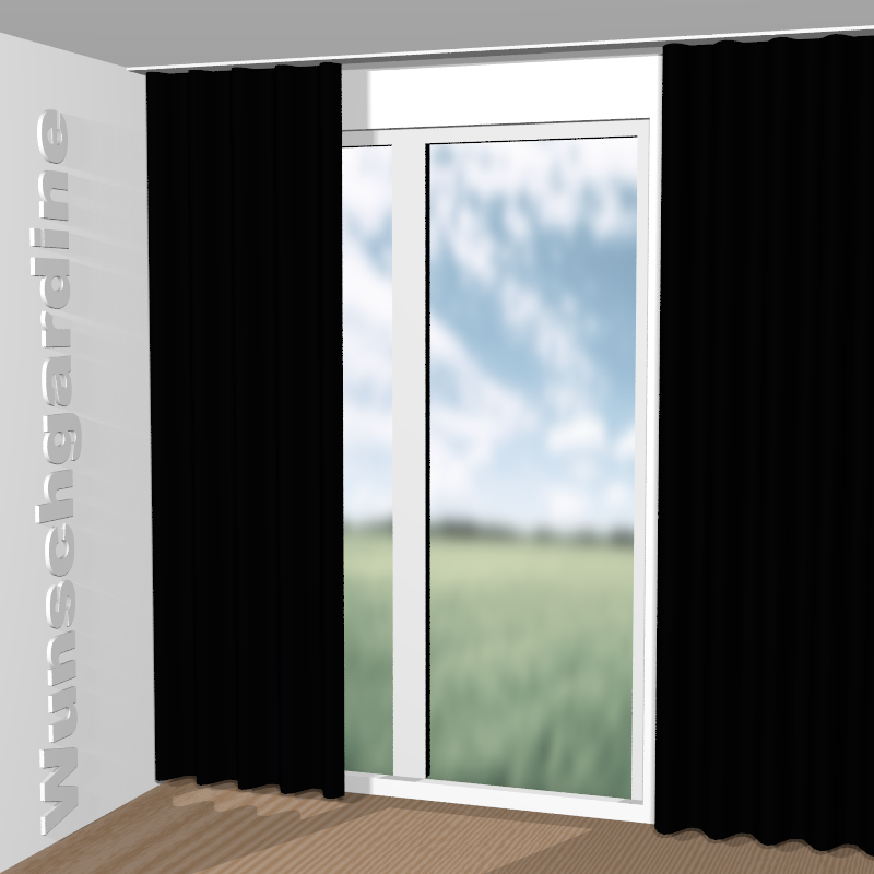 Wellenvorhang aus Easy Velvet JA3021-099