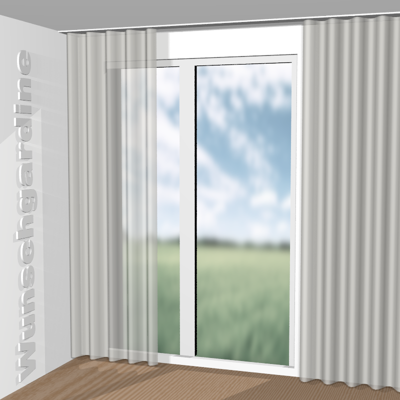 Wellenvorhang aus Echos Pleats JA6181-070