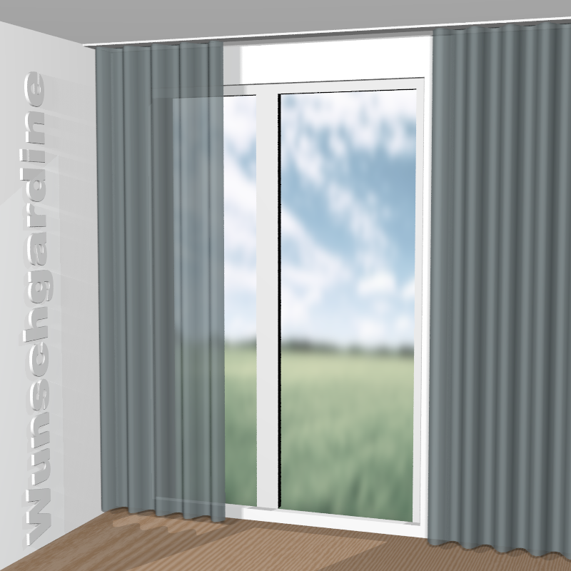 Wellenvorhang aus Echos Pleats JA6181-080