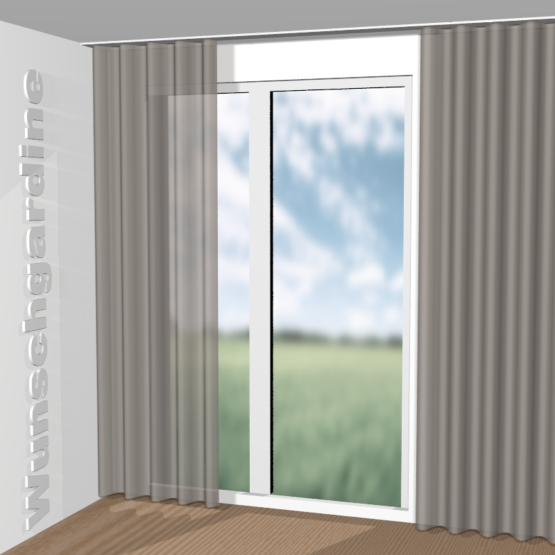 Wellenvorhang aus Echos Pleats JA6181-092