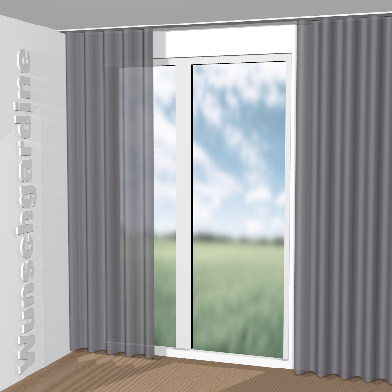 Wellenvorhang aus Echos Pleats JA6181-093