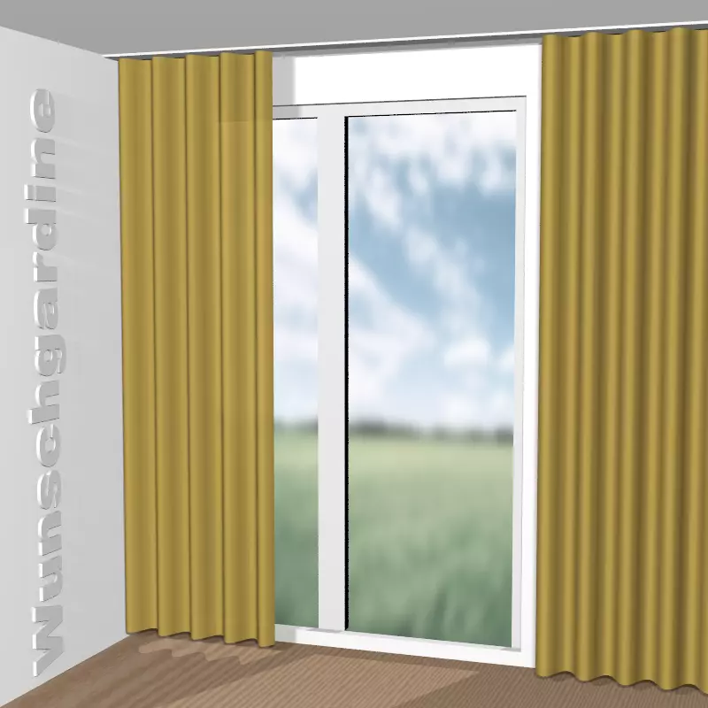 Wellenvorhang aus Epoque Velvet CA1550/043