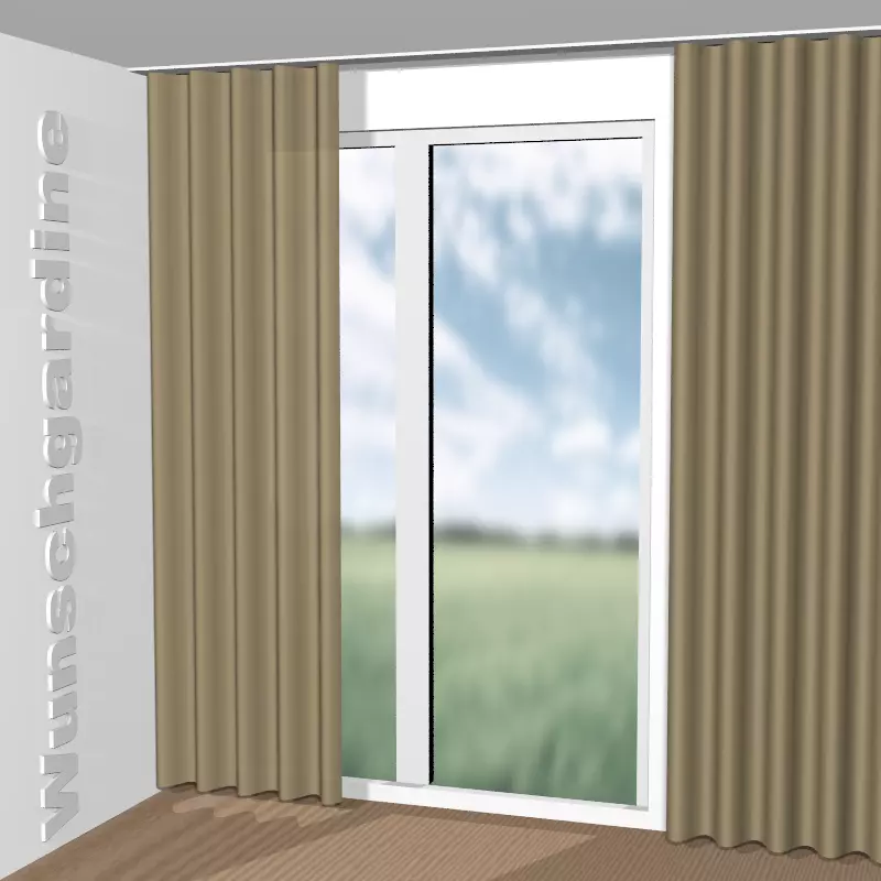 Wellenvorhang aus Epoque Velvet CA1550/048