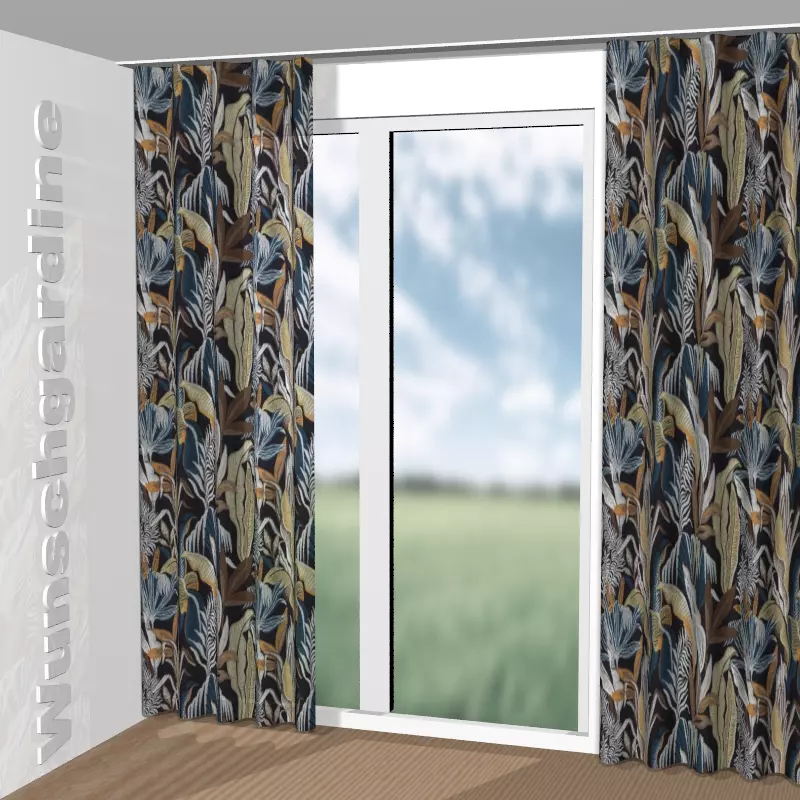 Wellenvorhang aus Fabulous Beauty CH3096/031