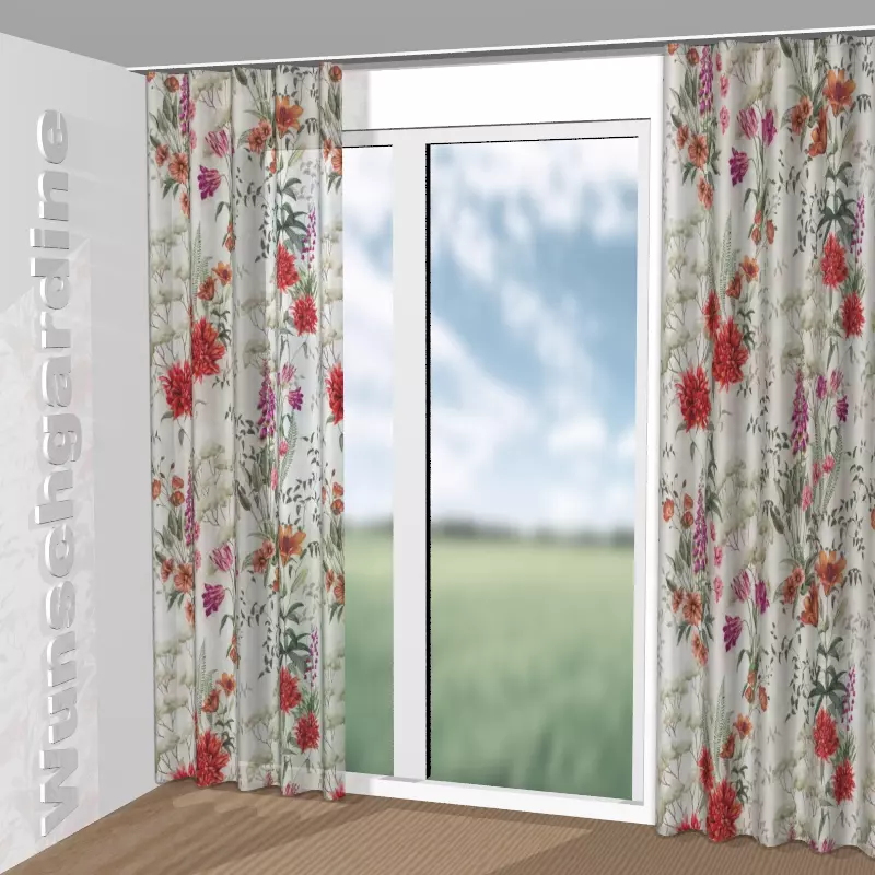 Wellenvorhang aus Fabulous Journey CH3107/070