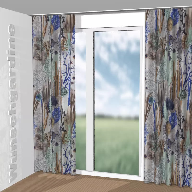 Wellenvorhang aus Fabulous Reef CH3094/050