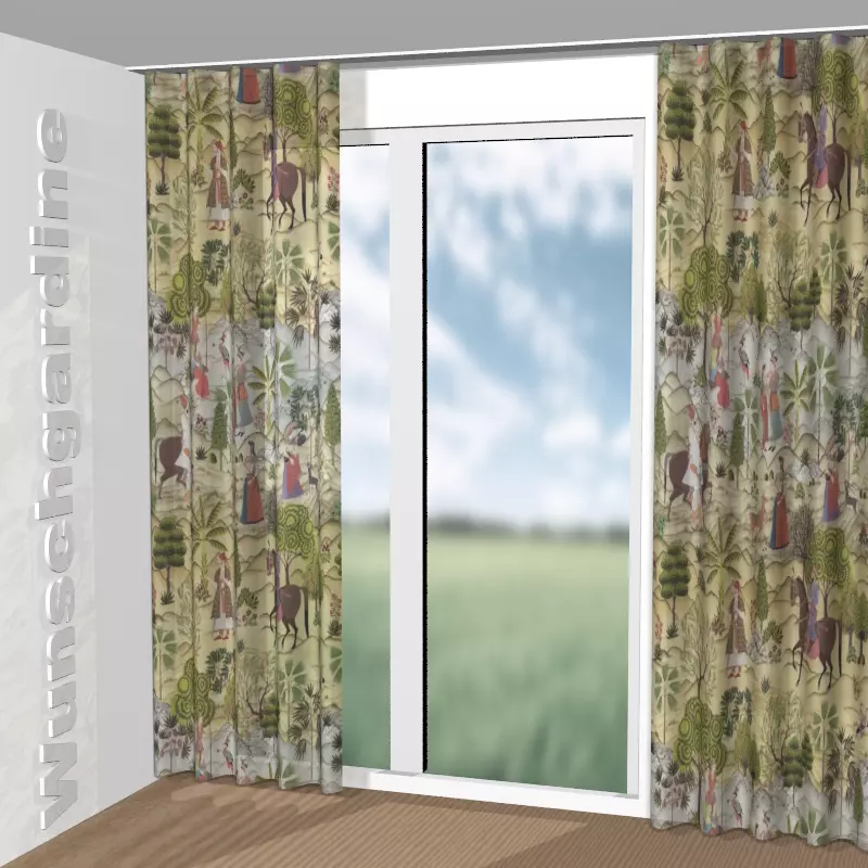 Wellenvorhang aus Fabulous World CH3118/040