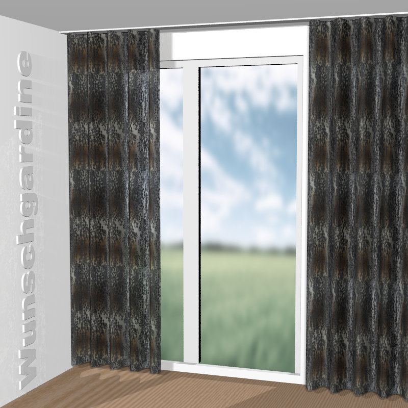 Wellenvorhang aus Fancy Leo JA7159-020