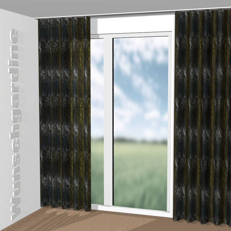 Wellenvorhang aus Fancy Leo JA7159-050
