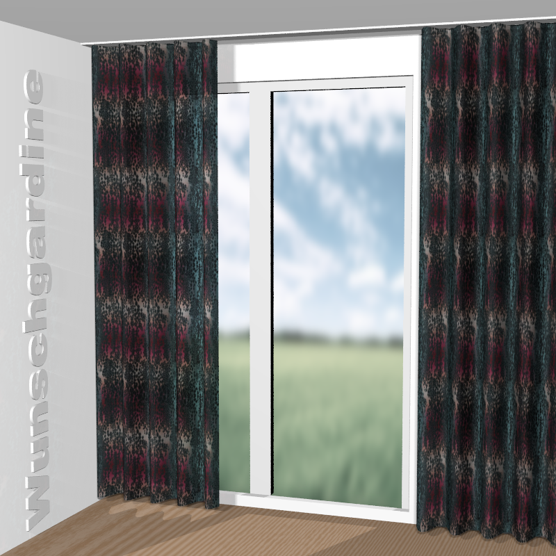 Wellenvorhang aus Fancy Leo JA7159-060