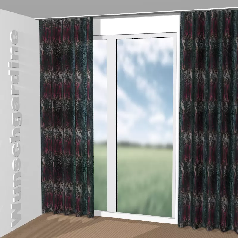 Wellenvorhang aus Fancy Leo JA7159-060