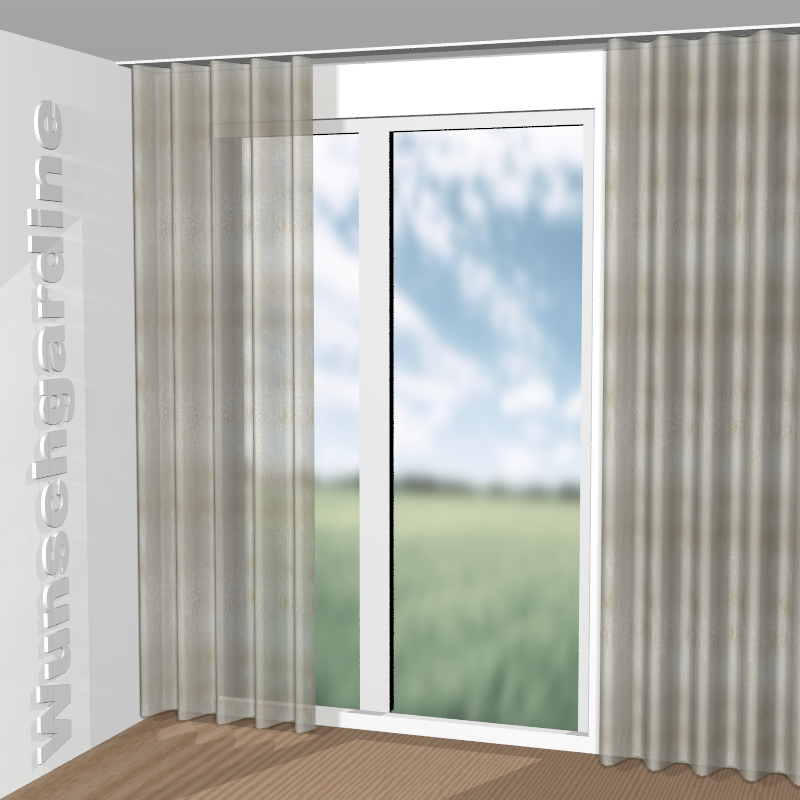 Wellenvorhang aus Fancy Leo JA7159-070