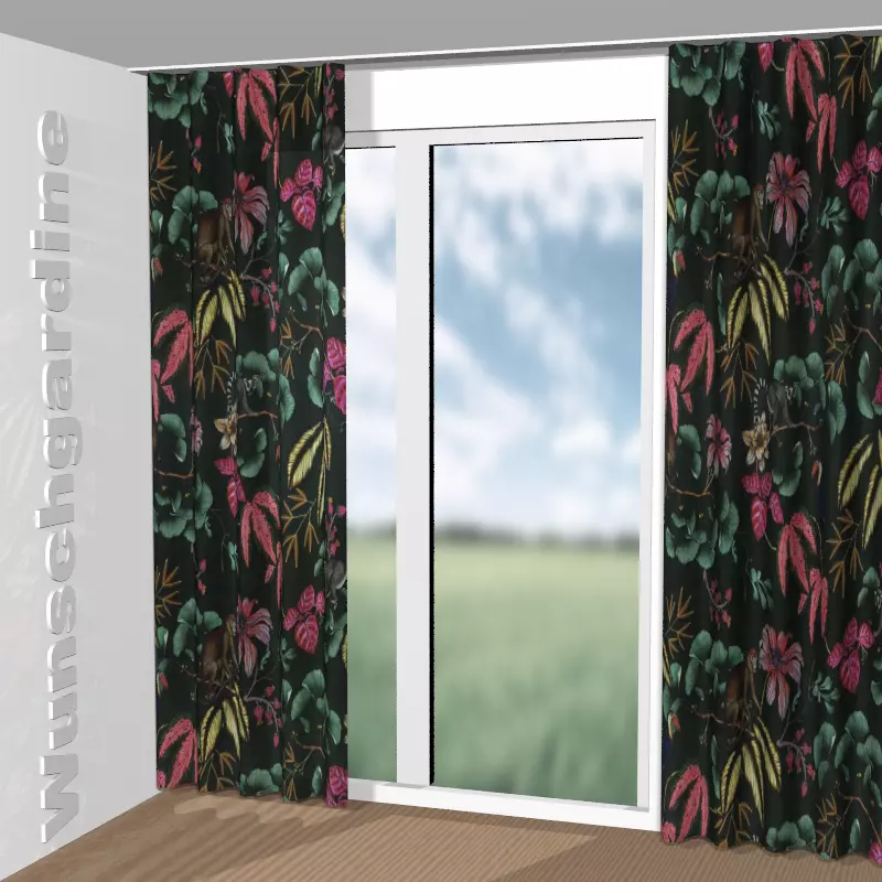 Wellenvorhang aus Fantastic Madagascar Outdoor CH3142/010