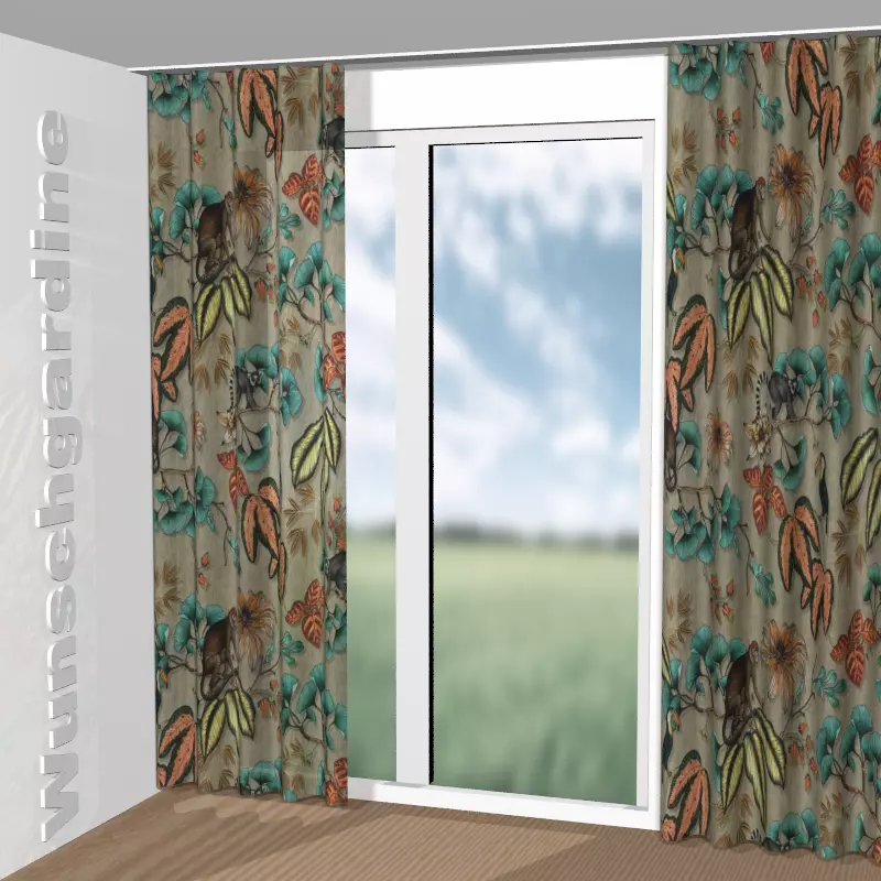 Wellenvorhang aus Fantastic Madagascar Outdoor CH3142/061