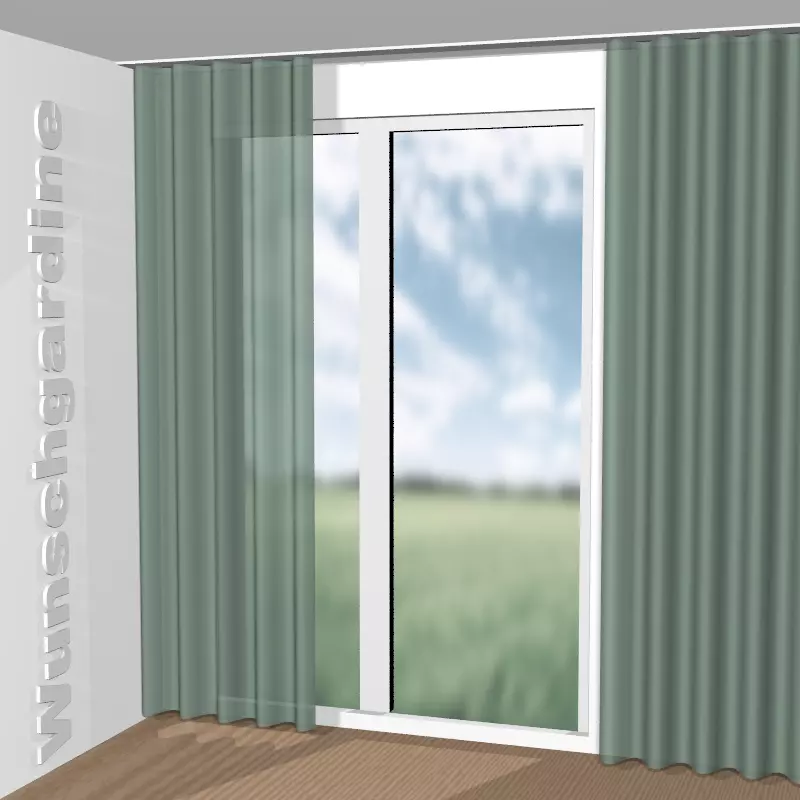 Wellenvorhang aus Flair JA7029-030