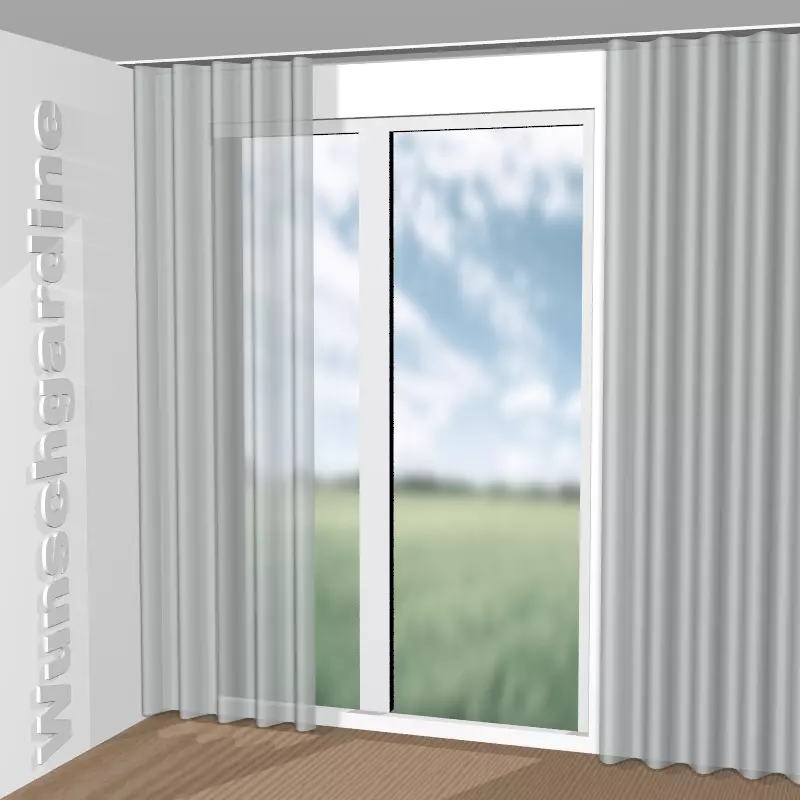 Wellenvorhang aus Flair JA7029-091