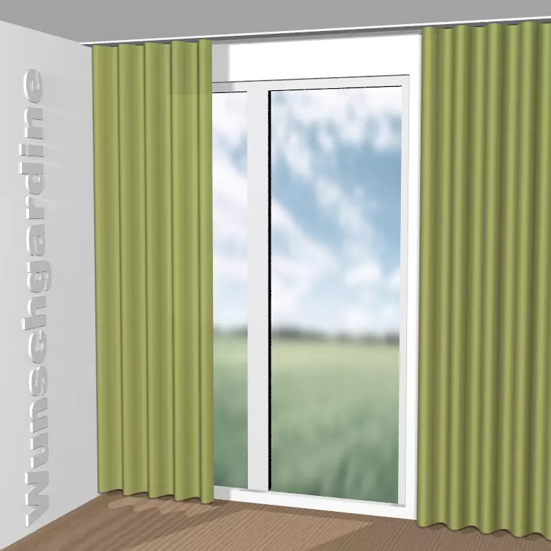 Wellenvorhang aus Flanel Fr Dimout 8-8046-032