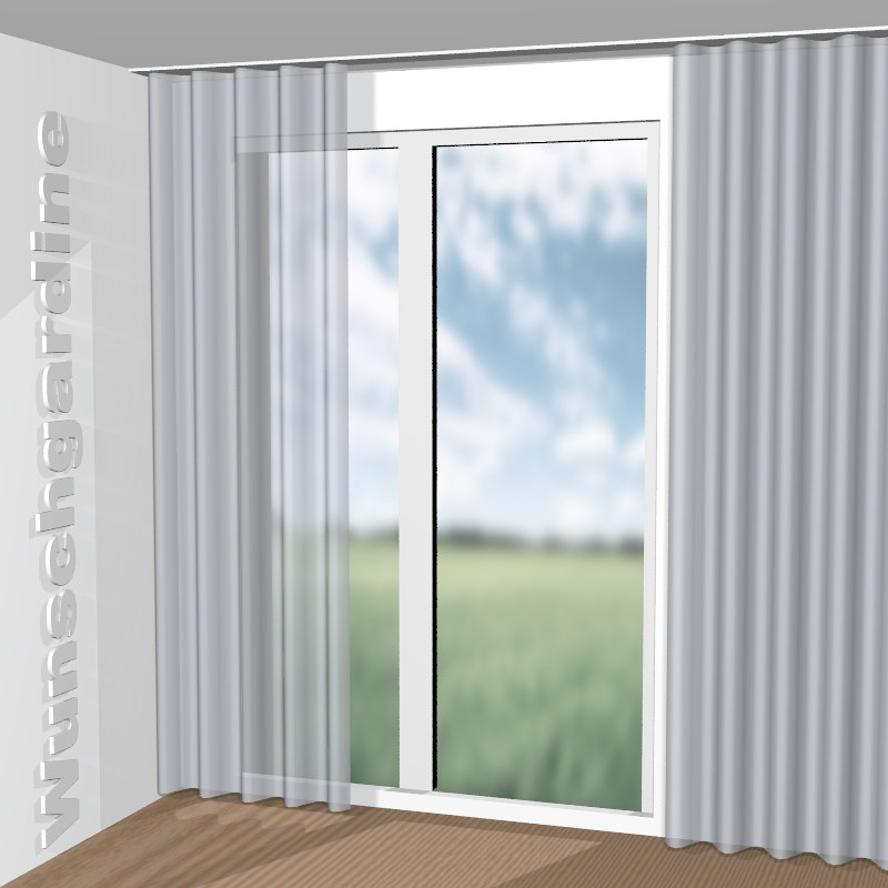 Wellenvorhang aus Fleur de lin RE 19632-551